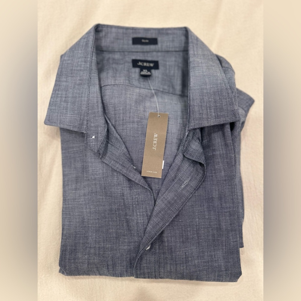 J. Crew Factory Men's Slate Gray Casual Shirt